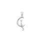 Silver Pendant - Cat on Moon