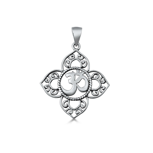 Silver Pendant - Om