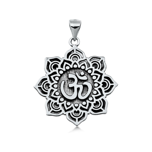 Silver Pendant - Om