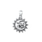 Silver Pendant - Moon and Sun