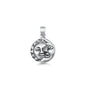 Silver Pendant - Moon and Sun