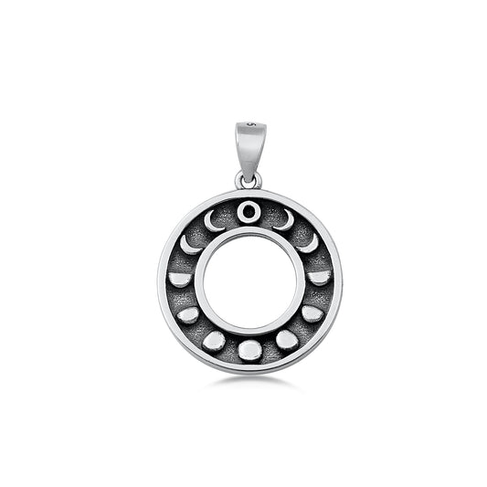 Silver Pendant - Moon Phases