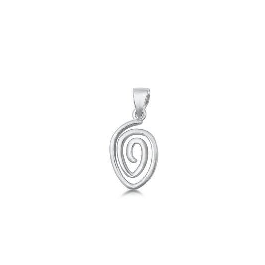 Silver Pendant - Spiral