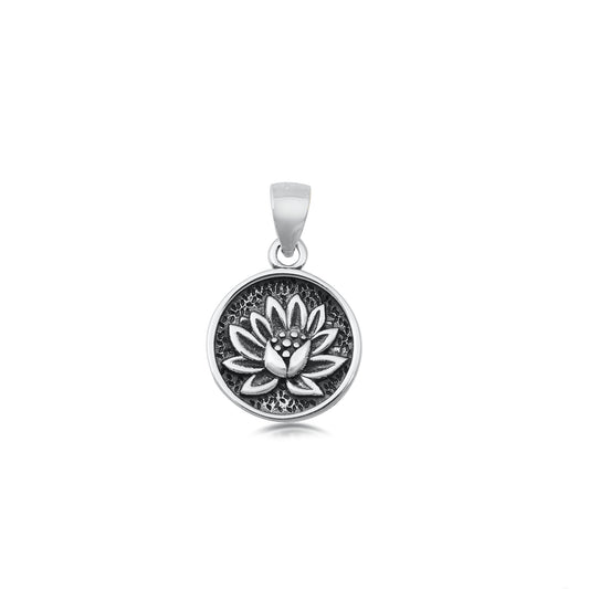 Silver Pendant - Lotus
