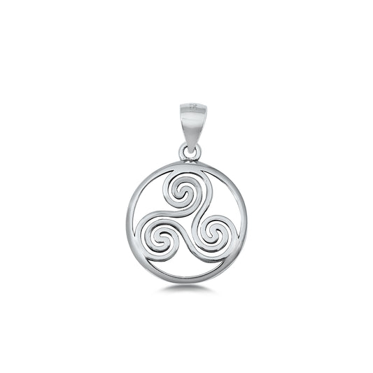Silver Pendant - Triskelion