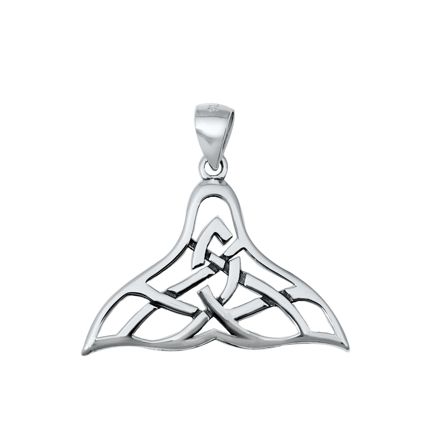 Silver Pendant - Whale Tail