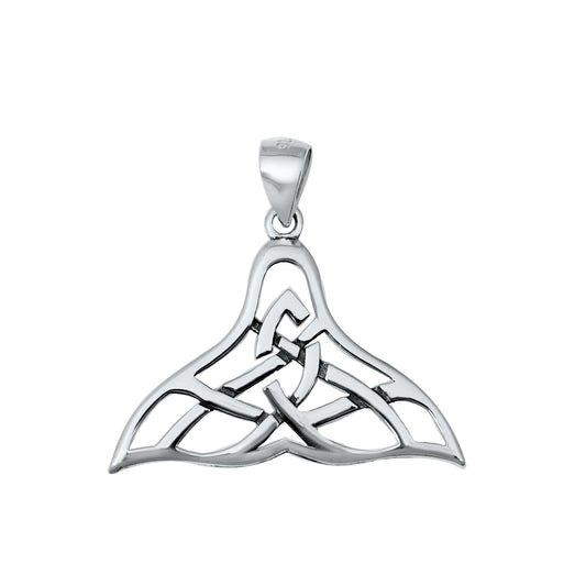 Silver Pendant - Whale Tail