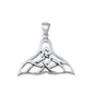 Silver Pendant - Whale Tail