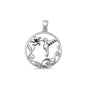 Silver Pendant - Hummingbird