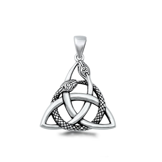 Silver Pendant - Celtic Snake