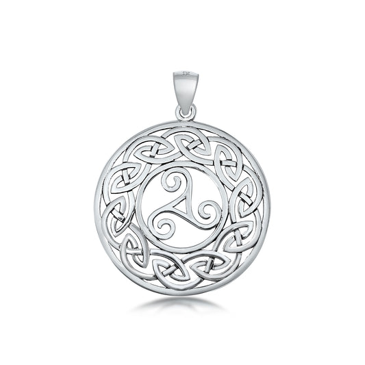 Silver Pendant - Triskelion