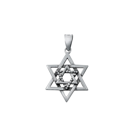 Silver Pendant - Star of David