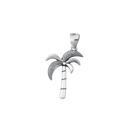 Silver Pendant - Palm Tree
