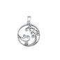 Silver Pendant - Circle of Waves