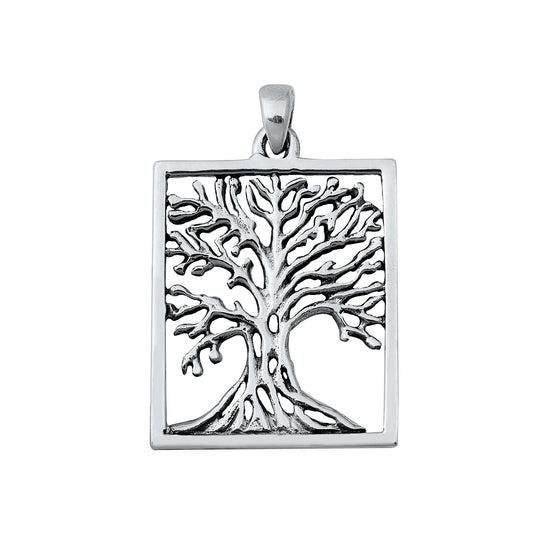 Silver Pendant - Tree