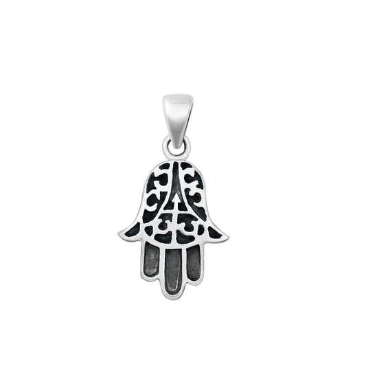 Silver Pendant - Hamsa