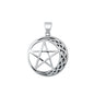 Silver Pendant - Celtic Moon & Star