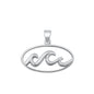 Silver Pendant - Waves