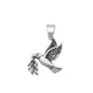 Silver Pendant - Dove w/ Olive Branch