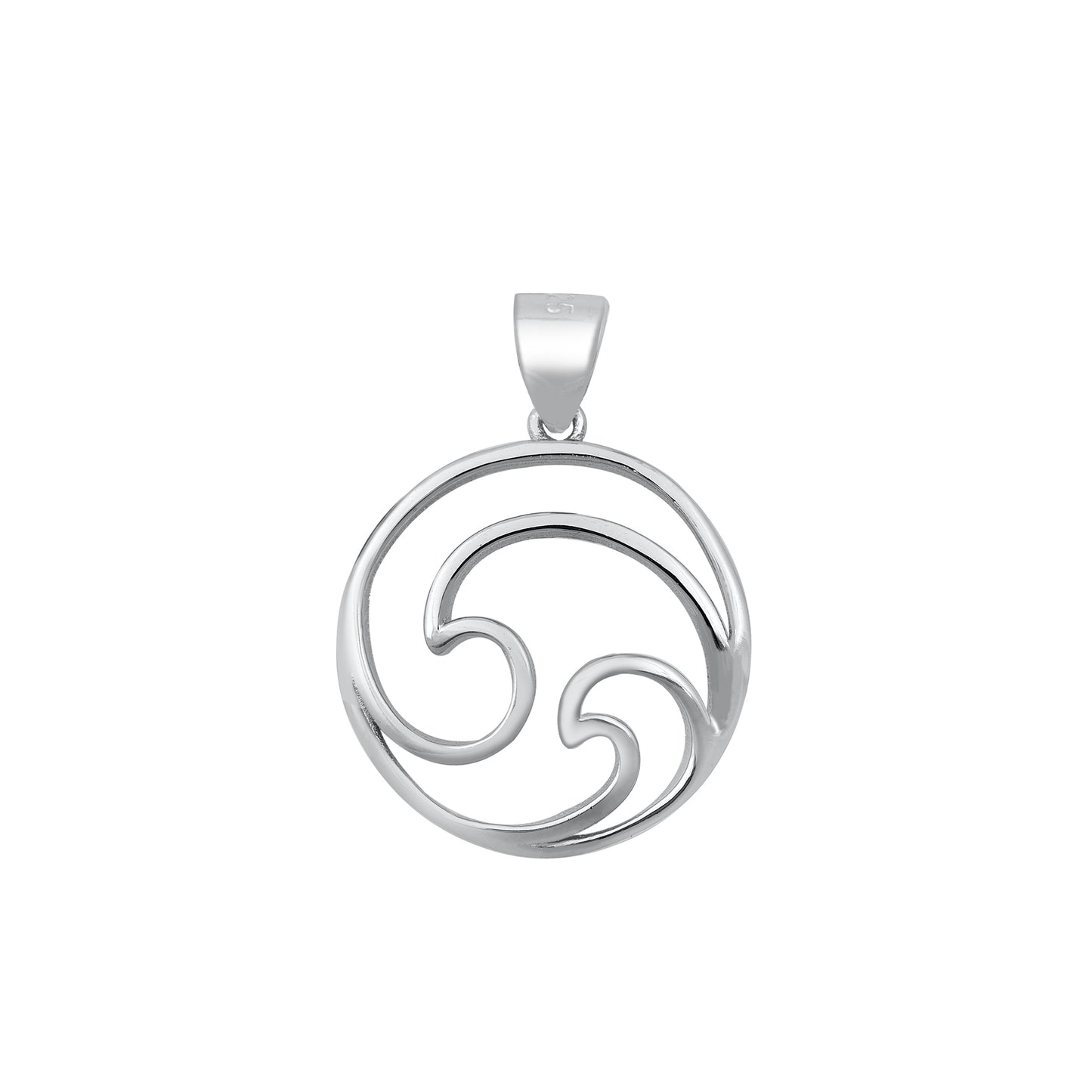 Silver Pendant - Wave