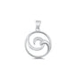 Silver Pendant - Spiral Wave