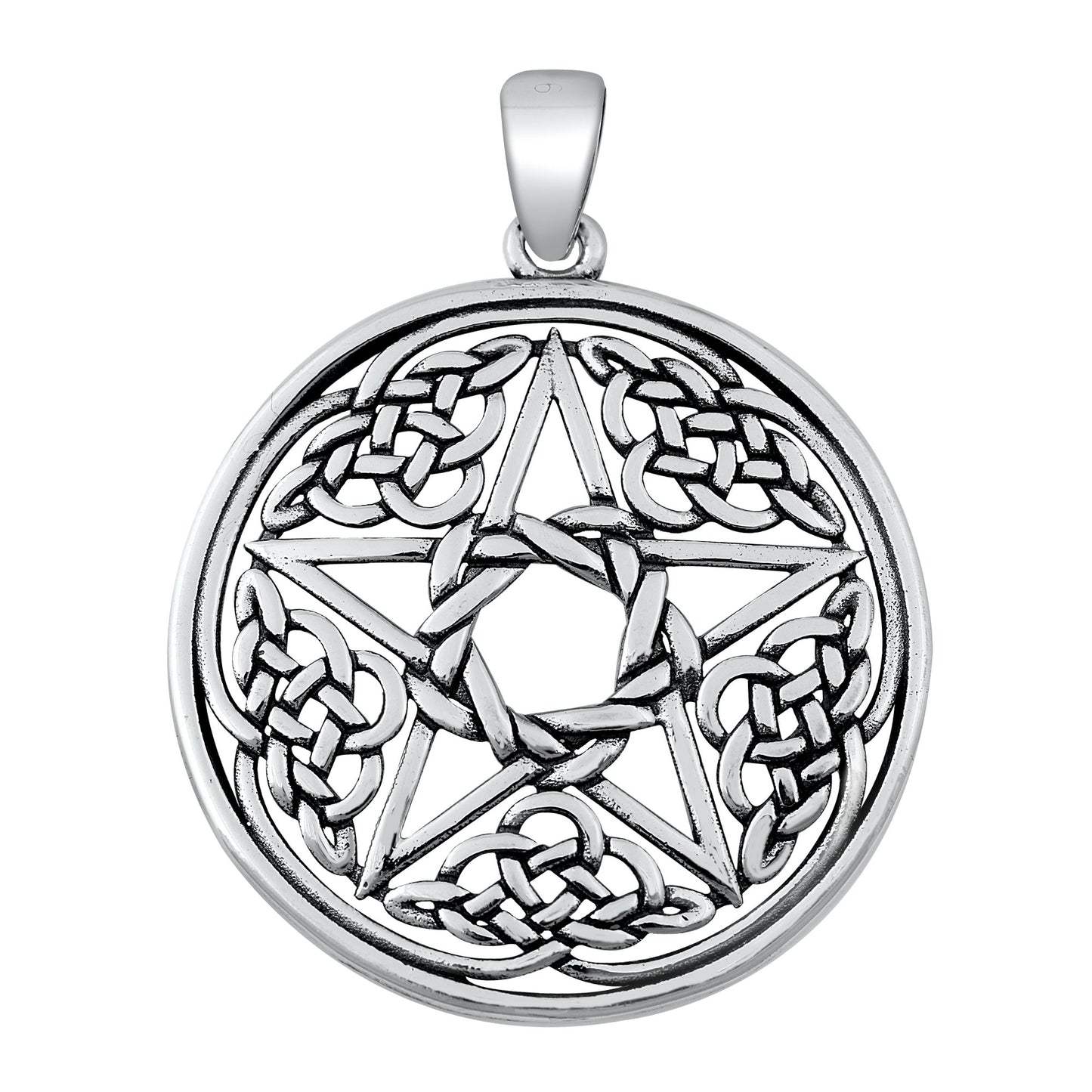 Silver Pendant - Celtic Star