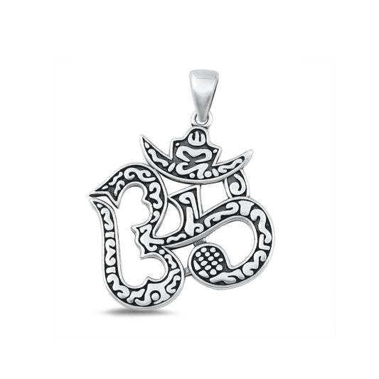 Silver Pendant - Om