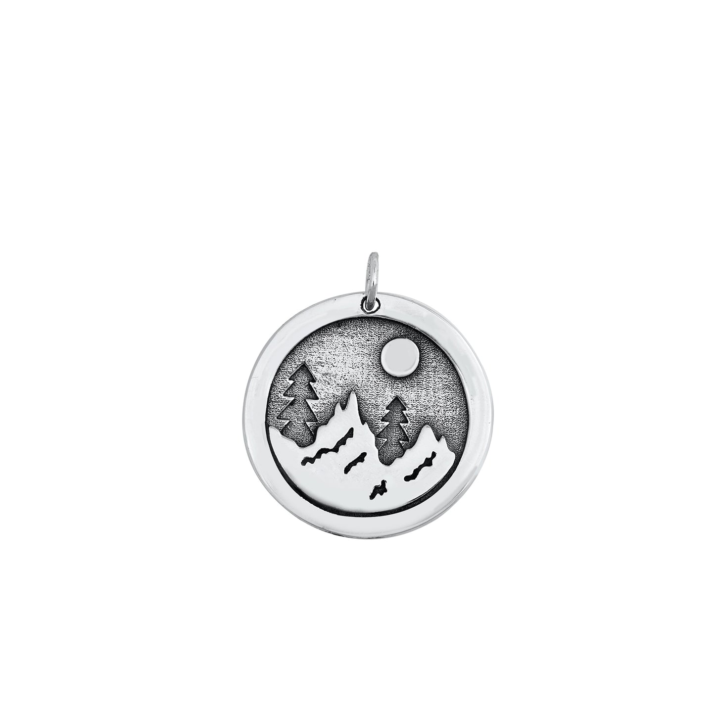 Silver Pendant - Moonlight Forest