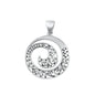 Silver Pendant - Filigree Spiral