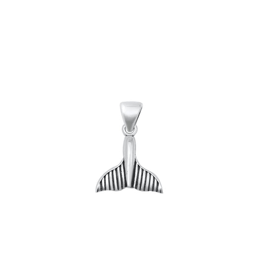 Silver Pendant - Whale Tail