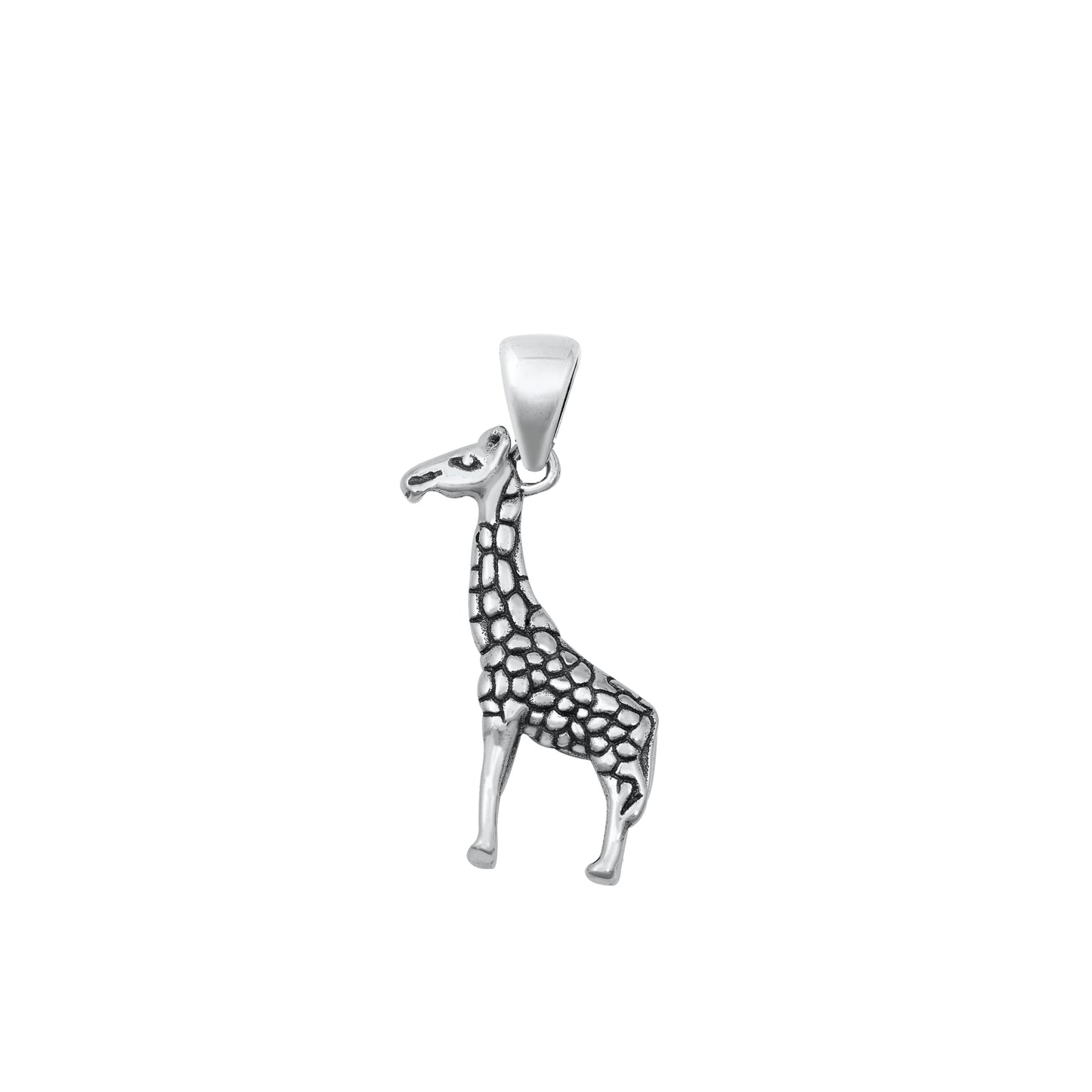Silver Pendant - Giraffe