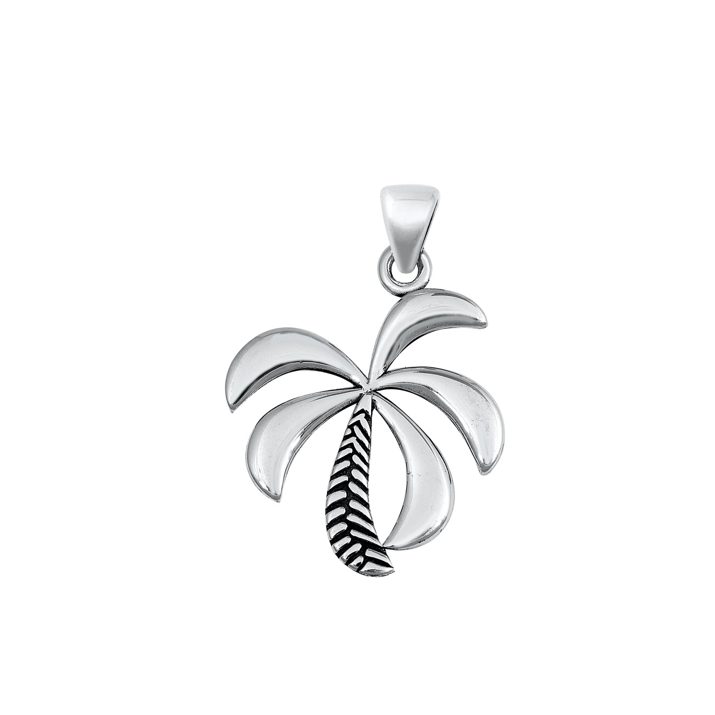 Silver Pendant - Palm Trees