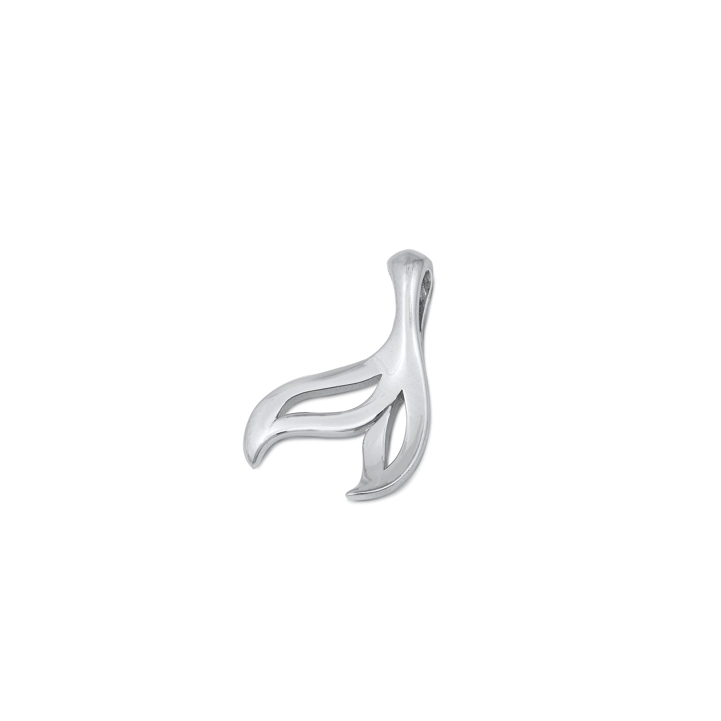 Silver Pendant - Whale Tail