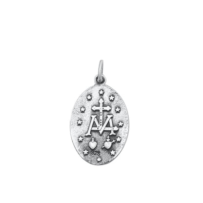 Silver Pendant - Mircaulous Medal