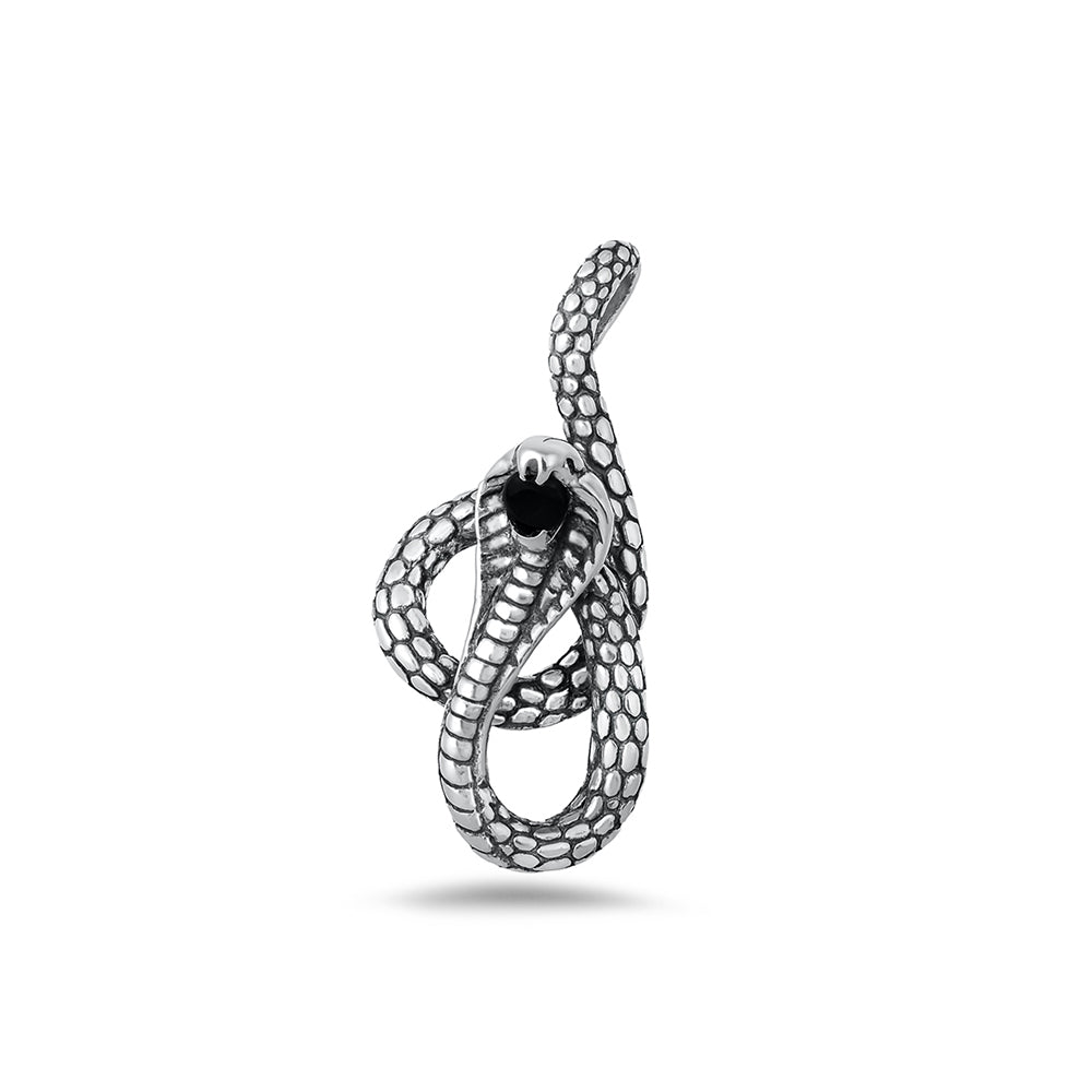 Silver Pendant - Snake