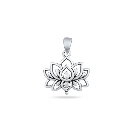 Silver Pendant - Lotus