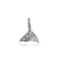 Silver Pendant - Tribal Whale Tail