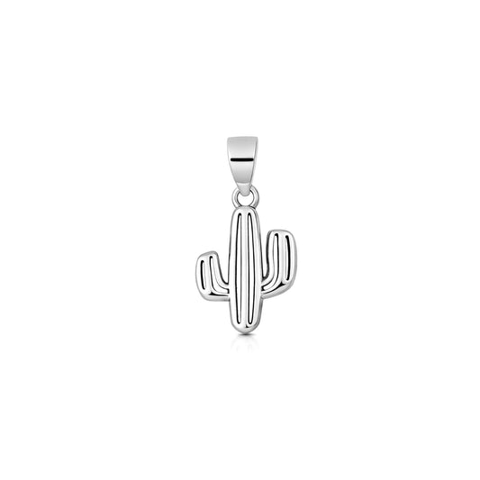 Silver Pendant - Cactus
