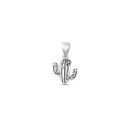 Silver Pendant - Cactus
