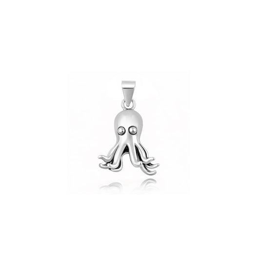 Silver Pendant - Octopus