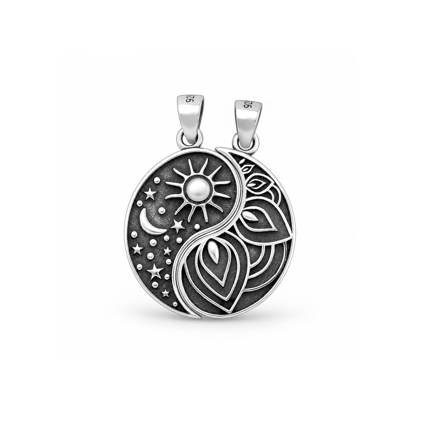 Silver Pendant - Celestial Yin Yang