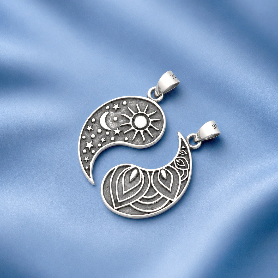 Silver Pendant - Celestial Yin Yang