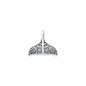 Silver Pendant - Tribal Whale Tail