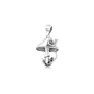 Silver Pendant - Mushroom & Snail