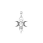 Silver Pendant - Triple Moon Goddess