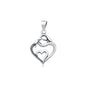 Silver Pendant - Mother Child Heart