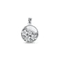 Silver Pendant - Plumeria Flowers