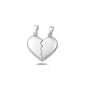 Silver Pendant - Broken Heart Pendant Set