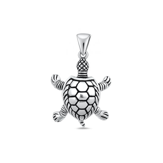 Silver Pendant - Turtle