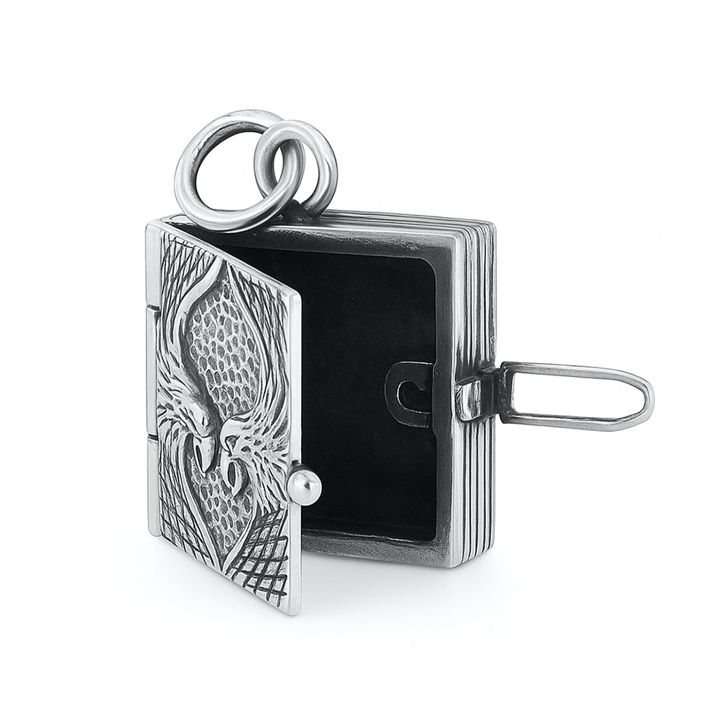 Silver Pendant - Eagles Locket Book